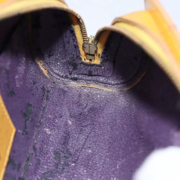 LOUIS VUITTON Epi Dauphine PM Pouch Yellow M48449 LV Auth th4880 - Picture 13 of 15